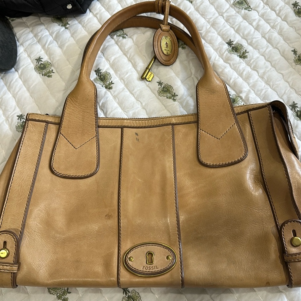 Fossil Tan Leather Purse